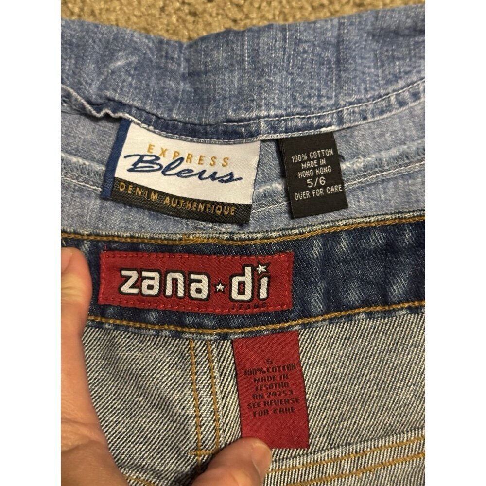 VTG Womens Denim Jean Mid Rise Shorts Lot Of 2 Travel Beach Preppy Y2k 90s Sz 6 - Picture 4 of 15